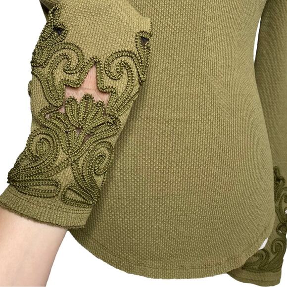 Free People Masquerade Cuff Long-Sleeve Thermal Tee - Picture 7 of 13